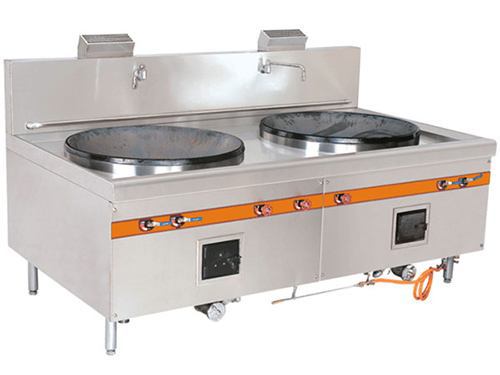 商用天燃气煤气饭店工厂双头大炒锅炉灶锰火炉燃气灶台