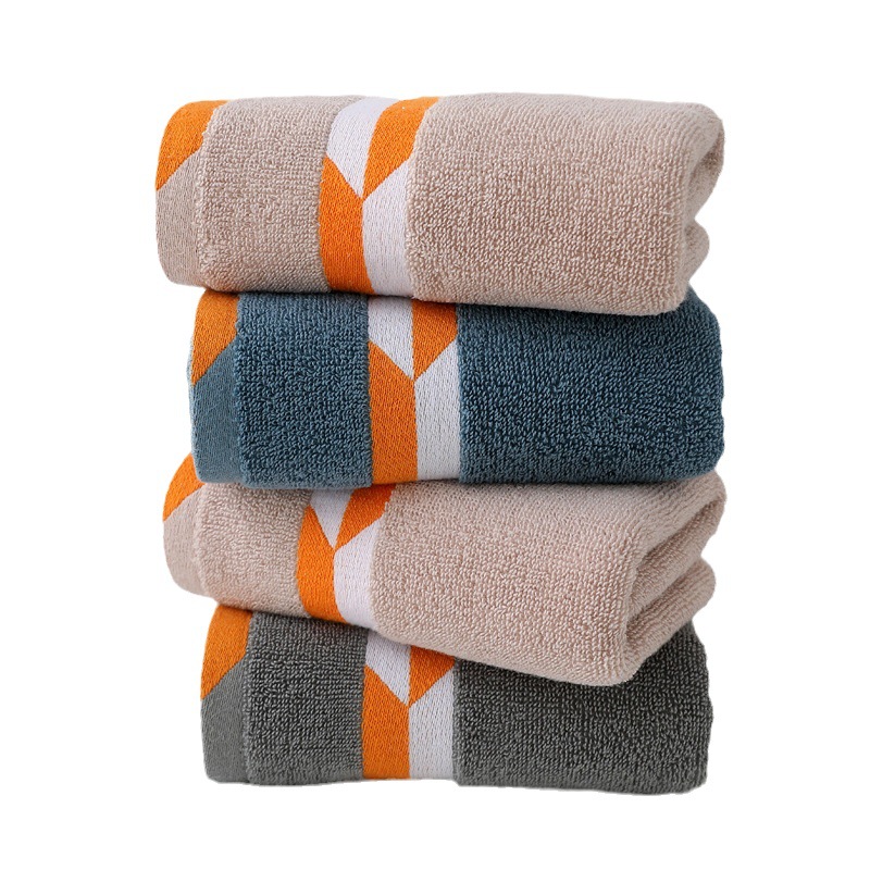 Towel Household Cotton Thickened Absorbent Face Towel Adult Thickened Soft Gift Dark Color Wholesale Towels