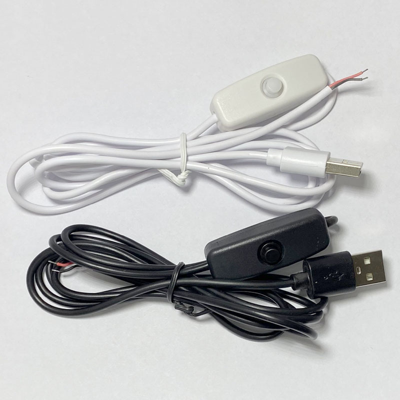 特价USB501开关线LED夜灯日不落灯电源线上开关线台灯线2A线
