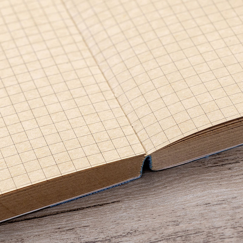 网格本128张大号复古本子加厚网格本子方格本笔记本手账本网红本