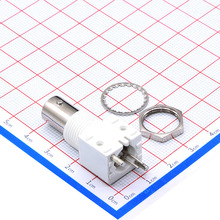 泰华视频连接器座子视屏插座BNC-白胶180度/立式BNC母座180度