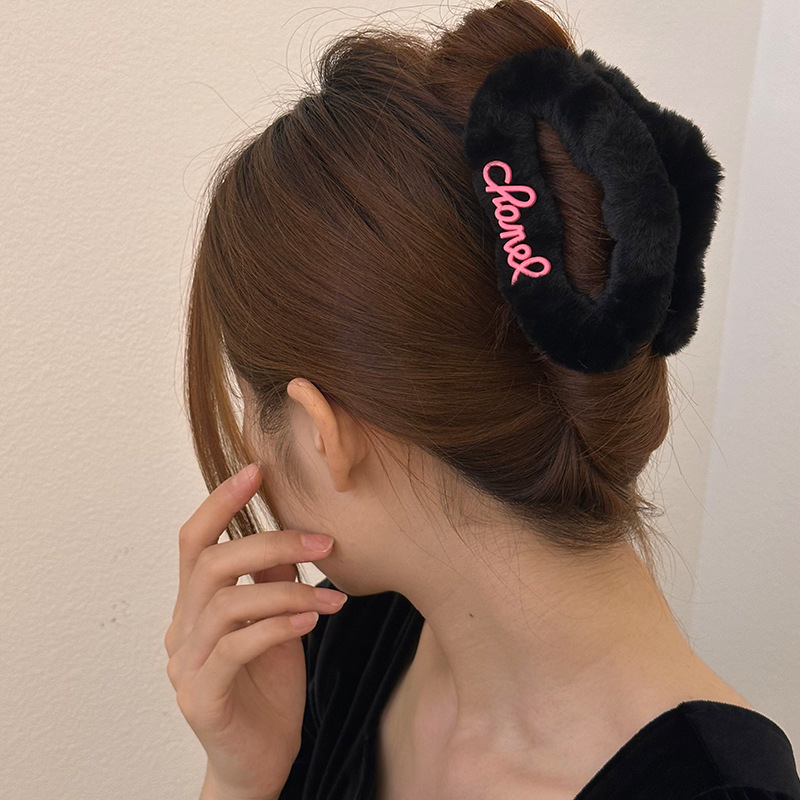 Cute Home Girl! Korean-Style Large Soft Clouds Grip Sweet All-Matching Hair Clip Side Clip Hairware