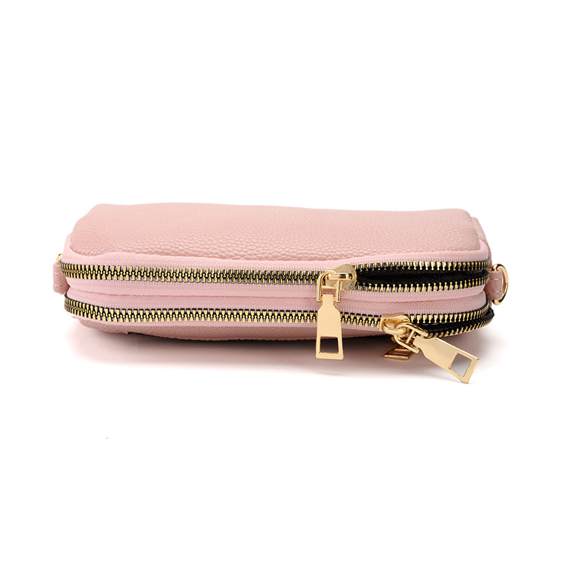 2023 New Women's One Shoulder Crossbody Bag Multi-Functional Large Capacity Shell Bag Girls' Mobile Phone Bag Zipper Wallet