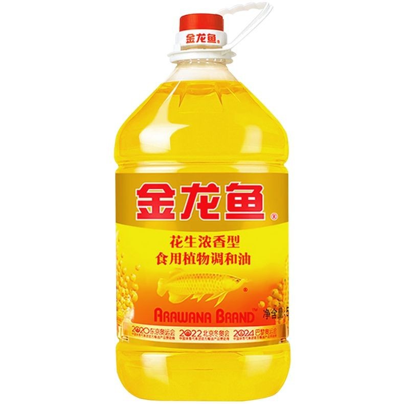 金龙鱼油  金龙鱼食用植物调和油5l  花生香型食用油多仓发快速达