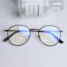 防蓝光眼镜 平镜辐射电脑护目镜无度数圆框眼镜框男女款眼睛学生