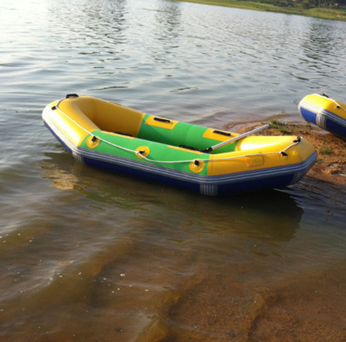 pvc三层夹网充气橡皮船 皮划艇单人船 双人船漂流船一件代发