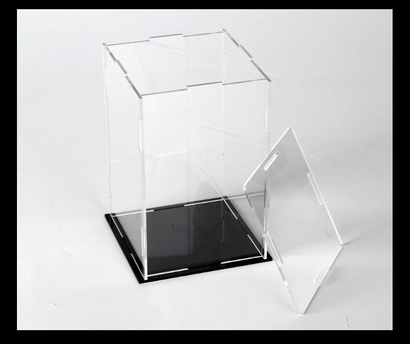 现货亚克力组装透明手办展示盒车模积木玩具公仔模型防尘盒子定制
