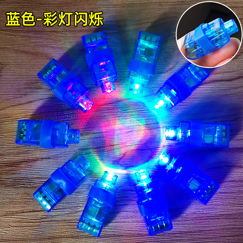 Hot Sale Led Finger Light Ring Flash Electronic Toy Night Show Cheer Artifact Night Market Stall Toy