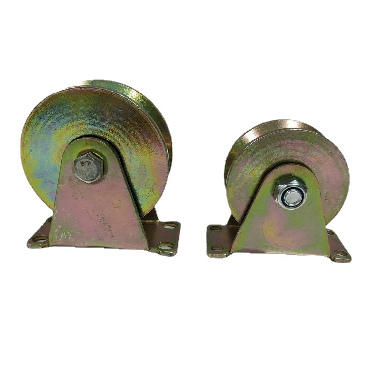 定制带架轨道轮 大门导向脚轮 u型轨道轮 彩钢轨道轮子导铁轨道轮