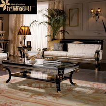 亚历山大新古典沙发欧式实木沙发大户型布艺三位沙发组合客厅家具