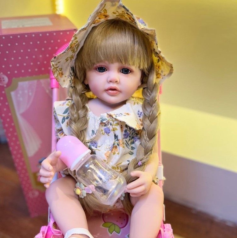 bzdoll仿真洋娃娃55厘米全胶可水洗小萝莉女孩重生娃娃儿童过家家