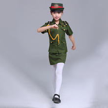 新夏季仪仗队学生升旗手服装短袖班护旗手服鼓乐队合唱团服装