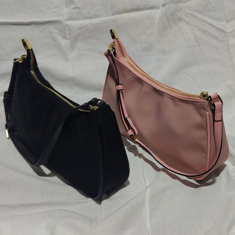 2022 European and American Fashion Gu Foreign Trade New Women's Bag Inverted Triangle Simple Nylon One-Shoulder Versatile Solid Color Underarm Bag women bag