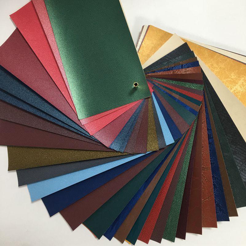 彩色金属珠光纸质感定 制特种纸批仿皮纹高亮面金属感强压纹纸