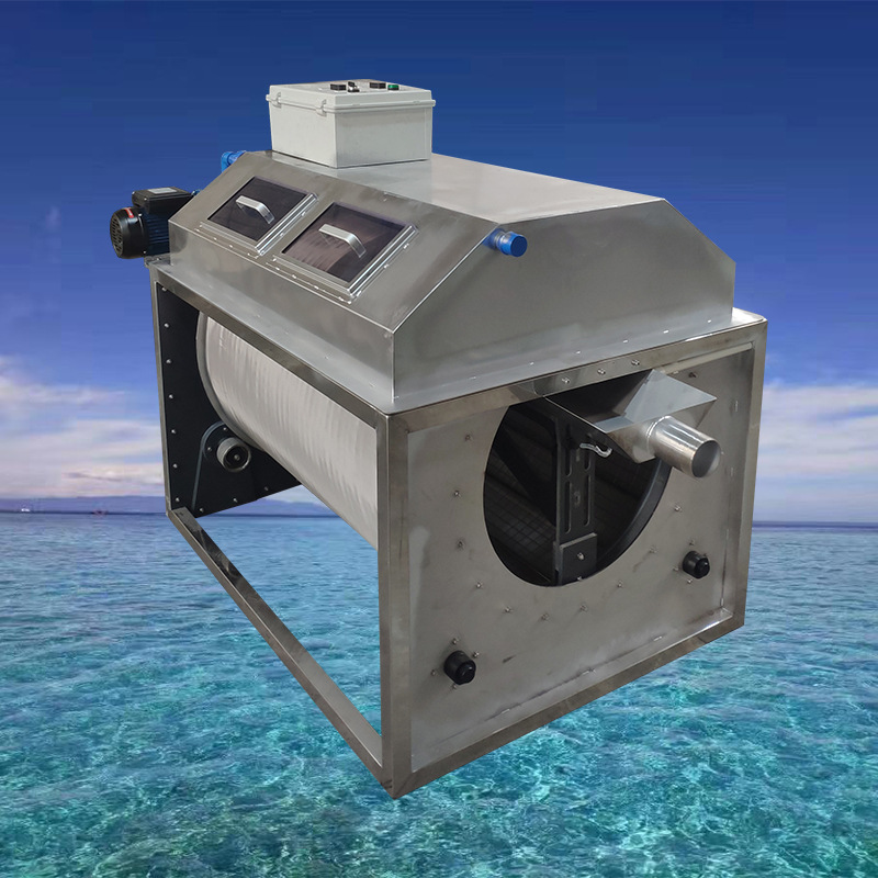 厂家直供水产养殖设备低耗高效耐用开式304不锈钢材质80吨微滤机