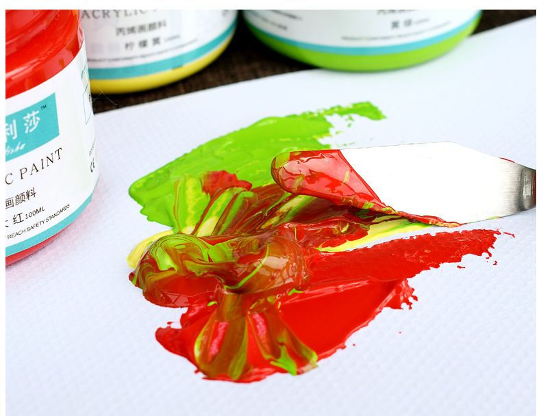 智儿乐丙烯颜料100ml水彩绘画颜料学生墙体彩绘美术办公用品画材