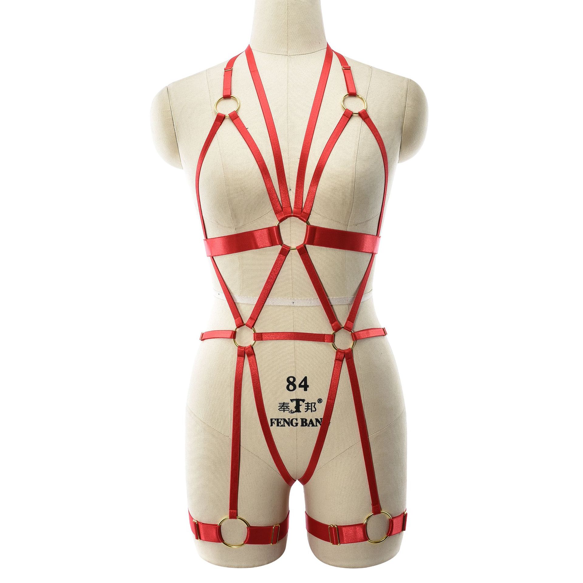 亚马逊速卖通跨境货源sm绑带塑身线束内衣性感免脱情趣套装 n0245