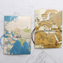 旅行证件套地图立体护照套Passport Holder护照保护套 机票护照包