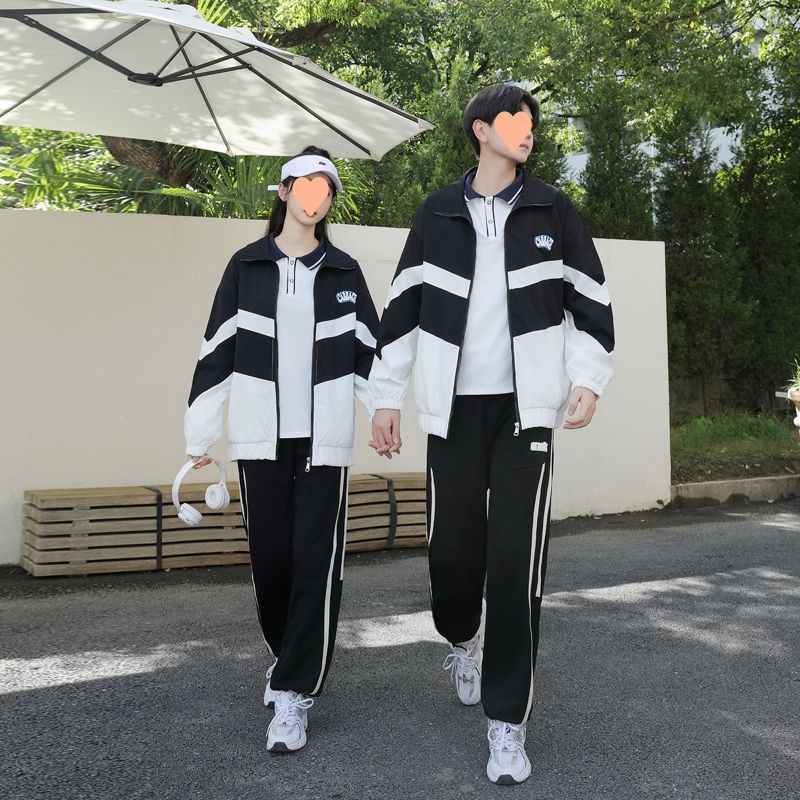 春秋季运动会班服学院风初高中学生外套英伦风校服套装两件三件套