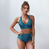 Europe and America fashion knitting bikini summer Swimsuit 2021 new pattern Leopard Paige Fission Swimsuit suit Europe and America fashion knitting bikini summer Swimsuit 2021 new pattern Leopard Paige Fission Swimsuit suit