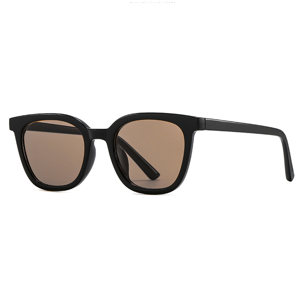 GM Sunglasses Women's New Trendy Men's High-Grade INS Sunglasses Summer UV Protection Internet-Famous Glasses Brown Reflective Lenses