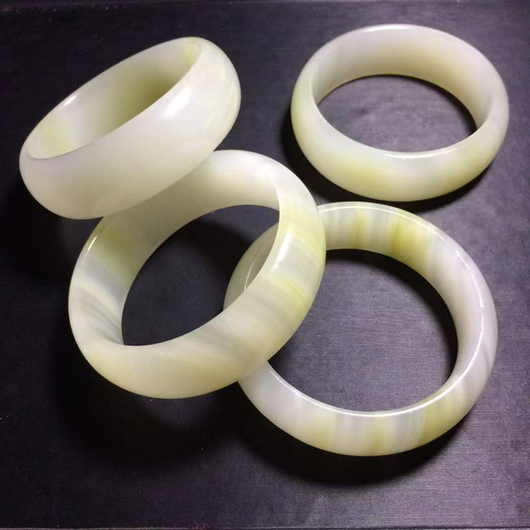 阿富汗加宽加厚蚕丝玉手镯批发玉器玉石玉镯手环玉饰品厂家批发