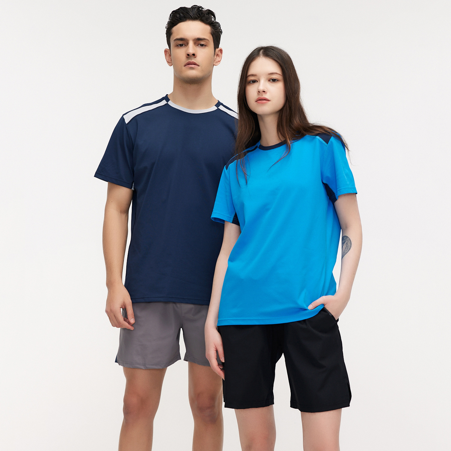 冰霜速干短袖t恤衫企业团队运动服文化衫运动t恤空白短袖印字图文