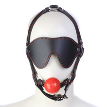 厂家外贸代发情趣用品马具型口塞另类男女用器具眼罩实心口球玩具