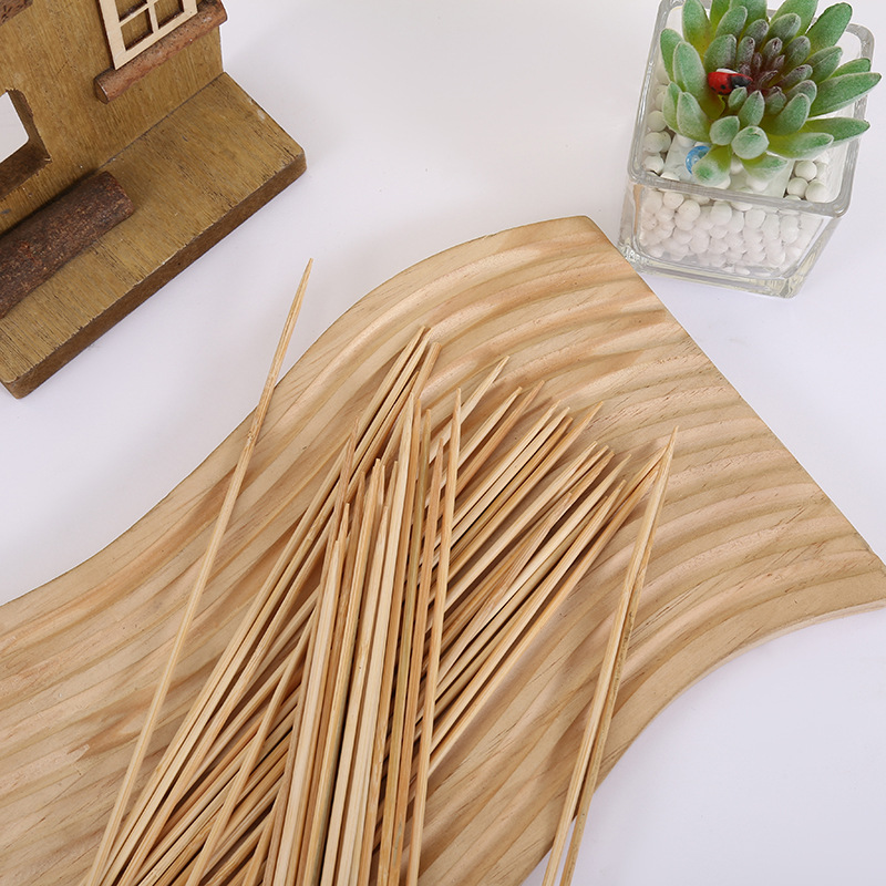 Bamboo Stick Bamboo String Disposable Skewer Kebabs Bamboo Prod Mutton Skewers Bamboo Stick Cartoon Flower Bouquet Packaging Bamboo Stick