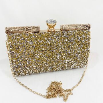 2021新款晚宴包女手拿水钻宴会包欧美奢华满钻金色晚礼服手包现货