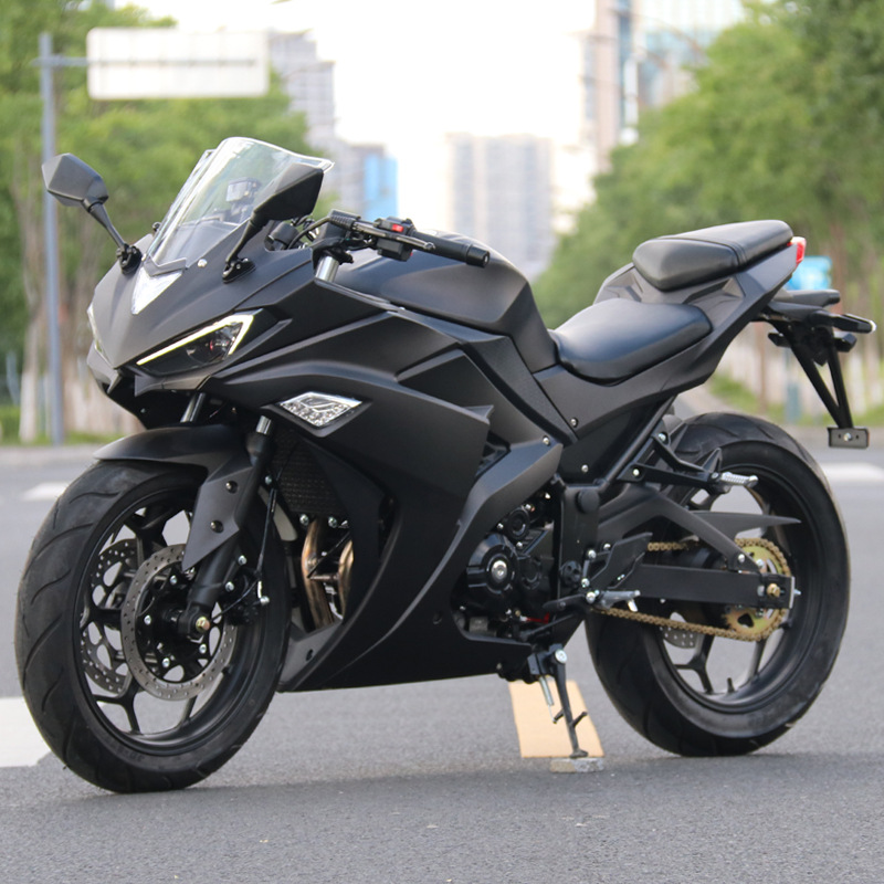 全新v6摩托车跑车国四电喷小忍者400双缸公路赛 地平线机车可上牌