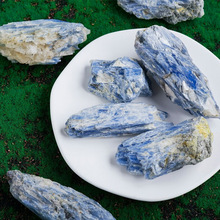 天然水晶蓝晶原石矿物标本随型原石裸石水晶工艺品原料摆件批发