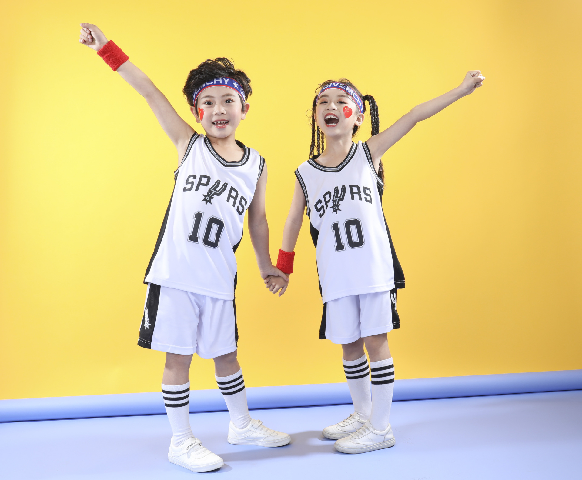 夏季diy儿童篮球服套装雄鹿字母哥猛龙快船独行侠东契奇球衣批发