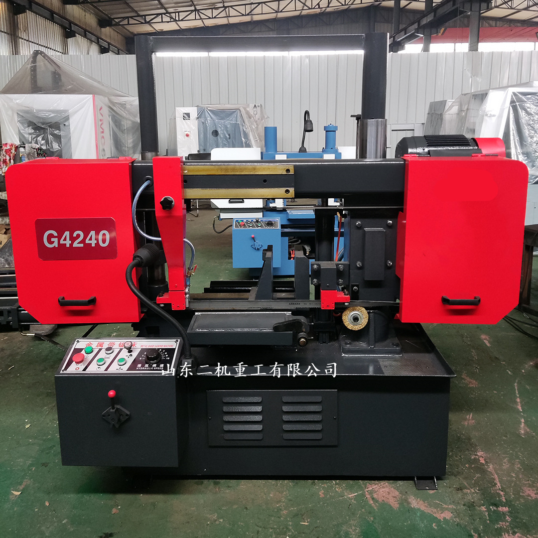 供应g4240金属带锯床 加高钳口适合切割成捆钢筋提高效率-阿里巴巴