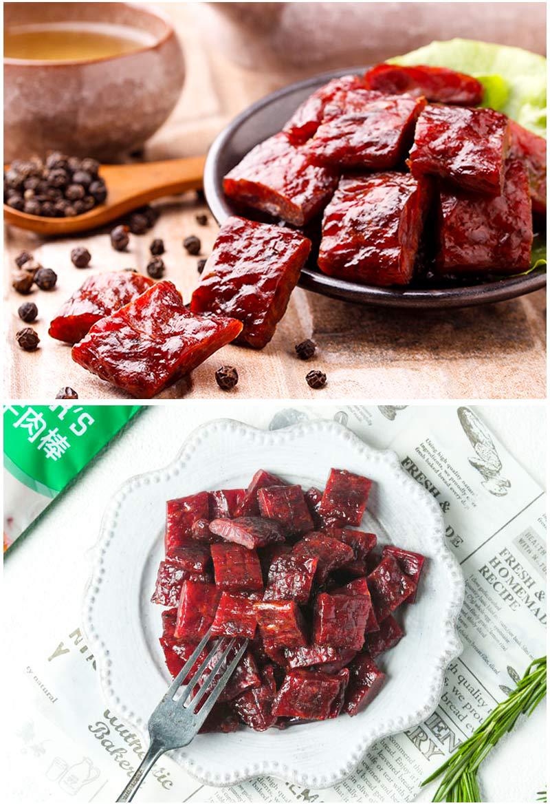 日期新鲜母亲牌母亲牛肉棒牛肉粒牛肉干72g办公零食小吃休闲食品