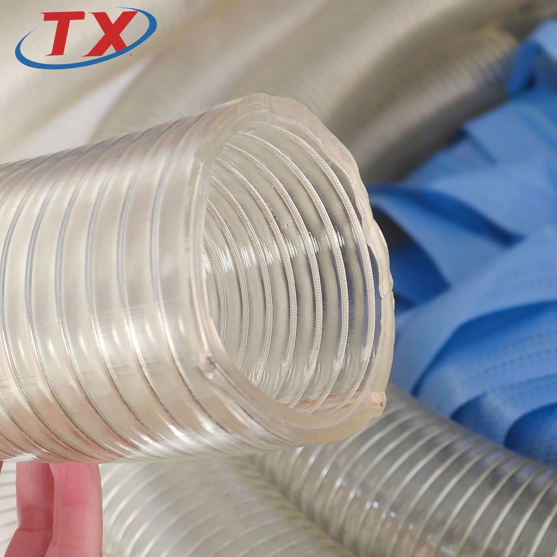 耐低高温螺旋钢丝pvc增强管 透明pvc钢丝软管￥3