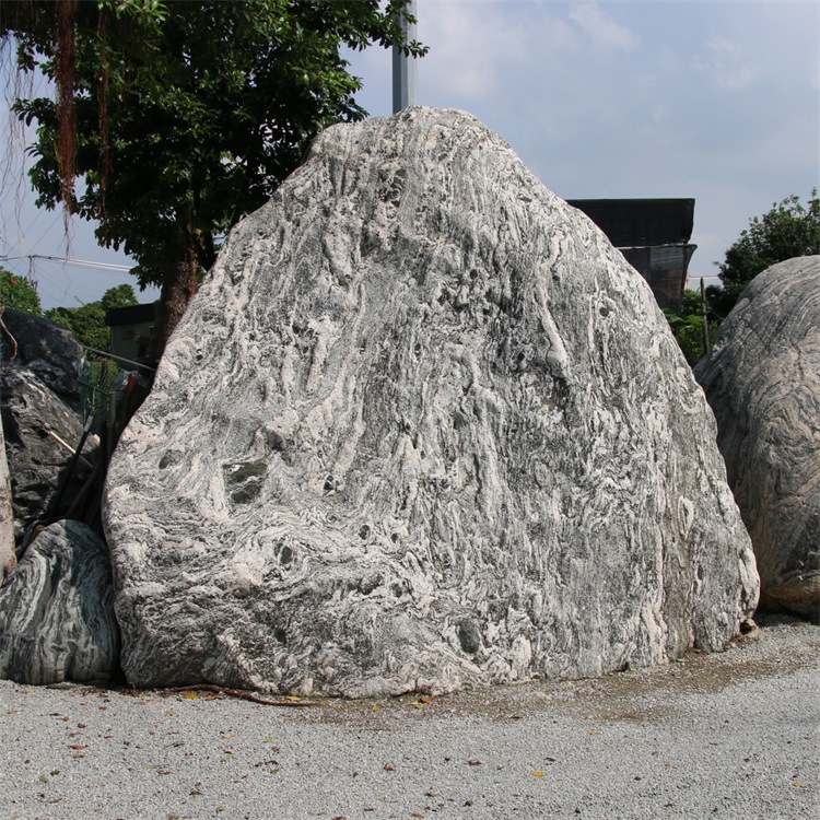 泰山园林景观石贵州遵义自然石门牌石安装运输风景石