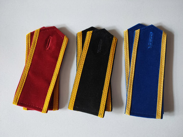 军训肩章红色学校学员学生舞台演出服迷彩服装肩章肩徽肩牌章配件