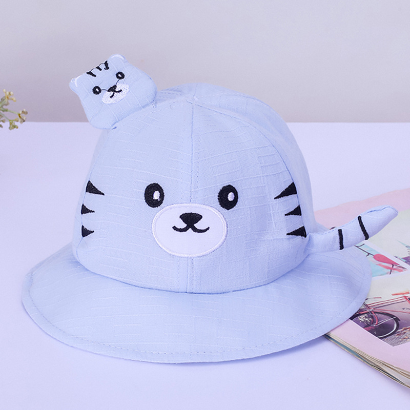 Children's Hat Spring and Autumn Cartoon Baby Fisherman Hat Boys and Girls Outdoor Sun Protection Sun Hat Cute Baby Hat