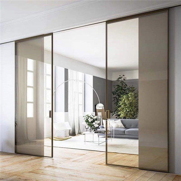 云蜗智能磁悬浮自动门直销极窄简约吊轨电动阳门台推拉门电机定制