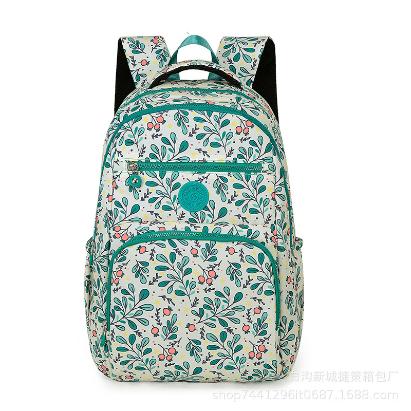 New Waterproof Nylon Backpack Unisex Large-Capacity Backpack Versatile Design Color Bag