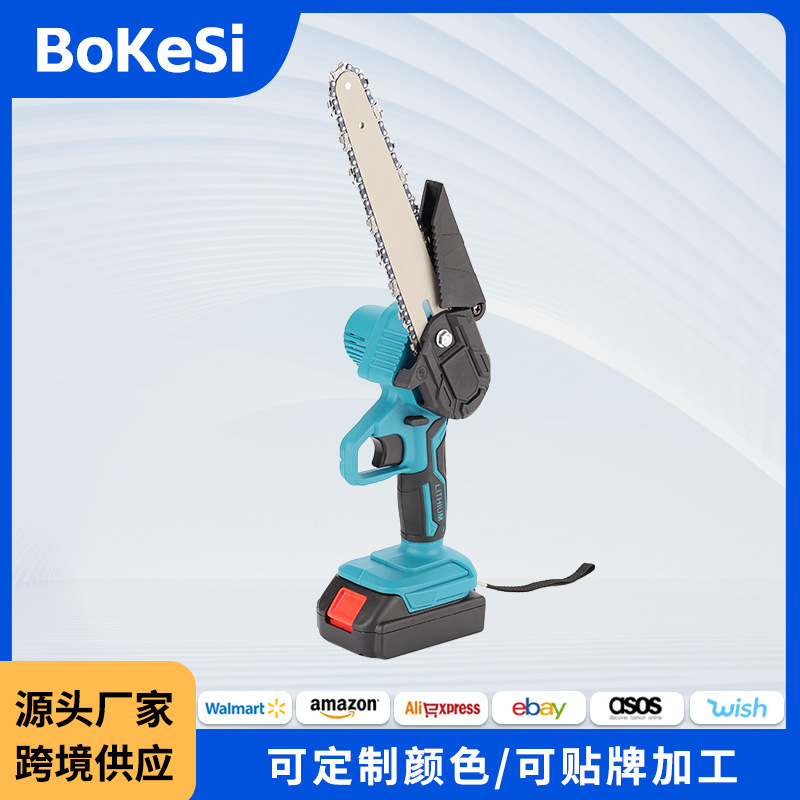 跨境批发家用大功率6寸伐木锯多功能4寸修枝锯迷你锯无线锂电锯