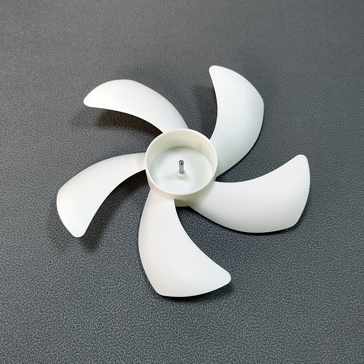 桌面风扇台式风扇扇叶156mm6寸5叶乳白色磨砂pp塑料无刷风扇叶