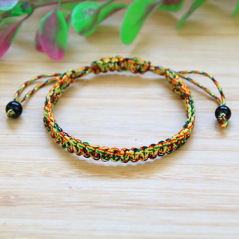 手工编织本命年男女平安手绳端午节五彩绳手链五彩线编制彩色手绳