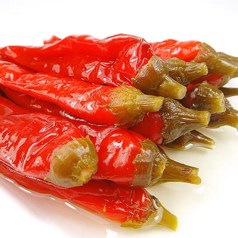 农家自制酸辣椒5斤 湖南特产酸辣子老坛泡椒腌辣椒咸菜泡菜2斤