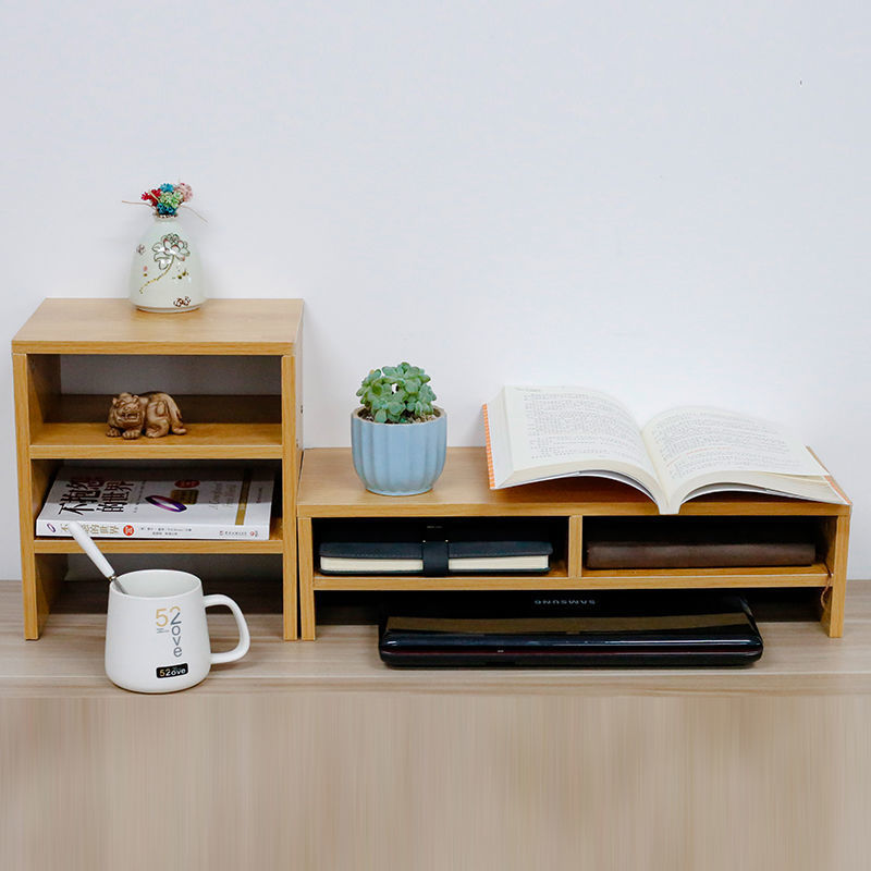 笔记本电脑增高架宿舍办公书桌桌面收纳架子台式显示器垫屏置物架