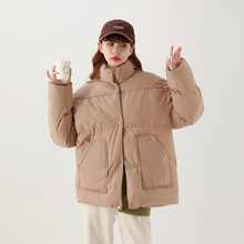 2022冬季新款韩版小个子羽绒棉服女短款宽松时尚保暖学生面包服棉