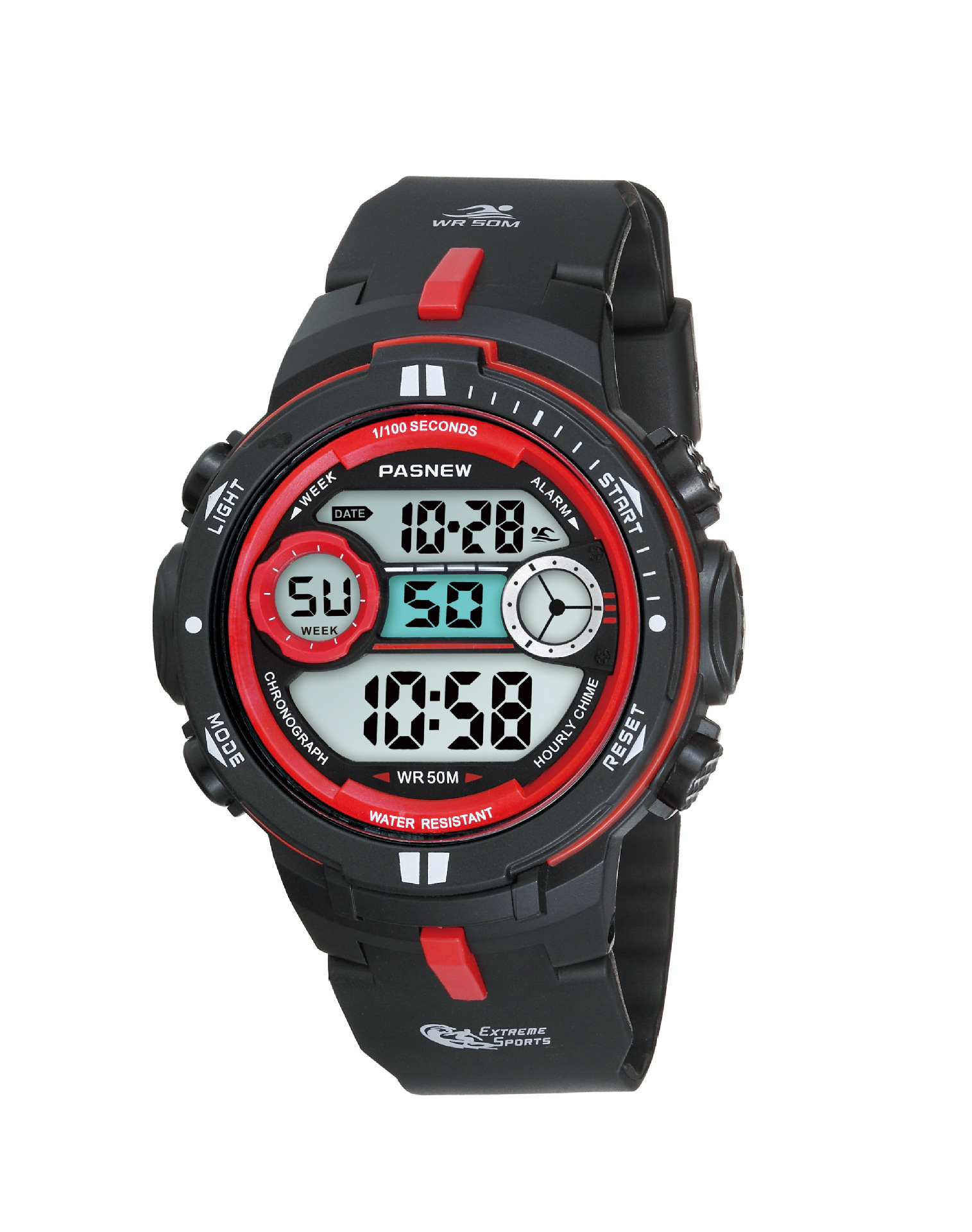 百圣牛大表盘大数显学生专款炫酷潮品运动休闲型手表pse-462