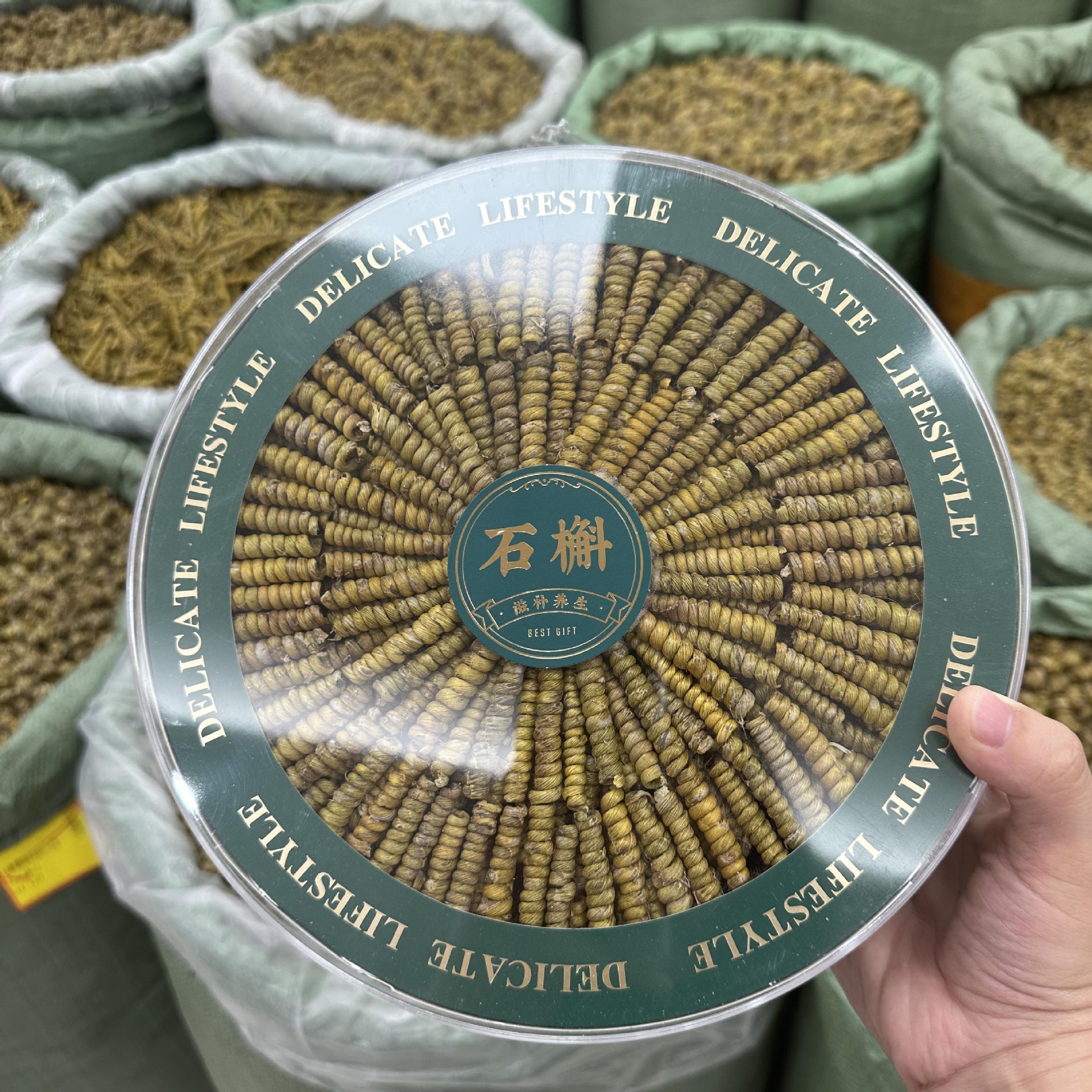 龙头凤尾石斛枫斗礼盒 批发霍山铁皮石斛干条五年生 药材汤包代发