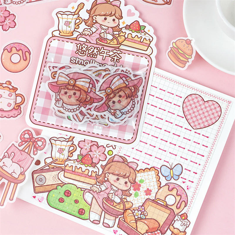 多加和纸贴纸包 小麻薯系列小清新可爱人物手账diy装饰贴画
